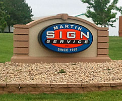 Martin Sign Service monument signage
